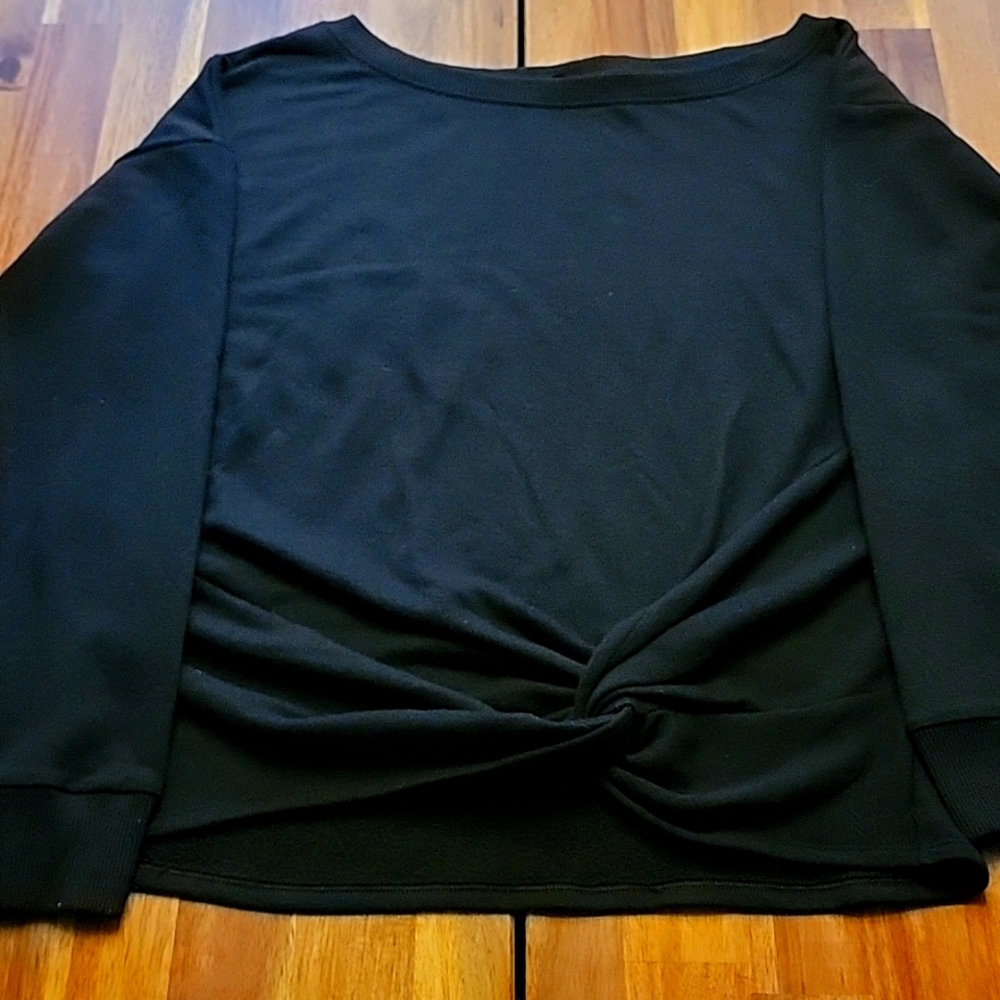Victoria's Secret Sport black off the shoulder sweatshirt, M